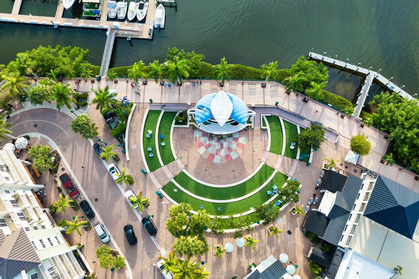 Aerial of an Old Palm Golf Club estate landscape
